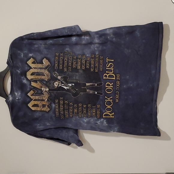AC/DC Rock or Bust World Tour 2015 concert tee XL UNISEX EUC - Picture 4 of 5